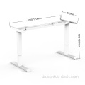 Kommerzielle Möbel moderne hochwertige maßgeschneiderte Sit -to -Tisch -Schreibtisch zwei Beine verstellbare Höhenschreibtisch